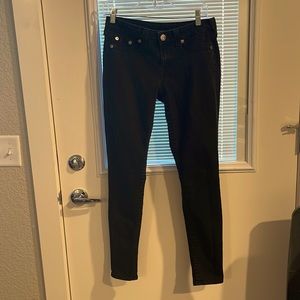 True Religion black denim skinny jeans. Size 29